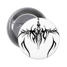 tribal tattoo effect pinback buttons