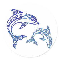 Tribal Tattoo Porpoise Duo