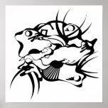 Tribal Tattoo Squeezed Poster posters