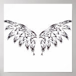 Tribal Tattoo Wings posters
