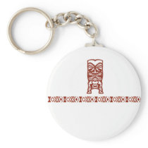 Tribal Tiki Keychain