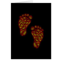 Tribal Toes Card