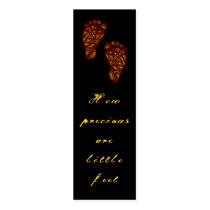 Tribal Toes Precious Feet Mini Bookmarks -