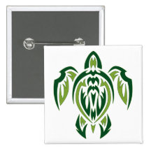 Tribal Turtle Buttons