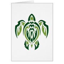 Tribal Turtle Card