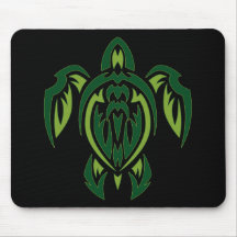Tribal Turtle Mouse Pads