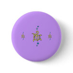 Tribal Turtles Button