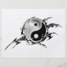 Tribal Yin Yang Custom Flyer