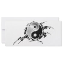 Tribal Yin Yang Full Color Rack Card