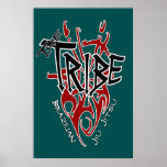 Tribe Poster Large Teal [22.86" x 34.5"]