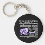 Tribute Hope Collage - Hodgkin's Lymphoma Keychains