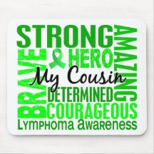 Tribute Square Male Cousin Lymphoma Mousepads