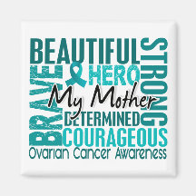 Tribute Square Mother Ovarian Cancer Magnets