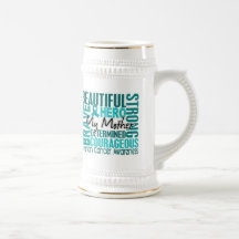 Tribute Square Mother Ovarian Cancer Mug