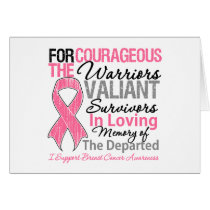 Tribute Support Breast Cancer Greeting Card