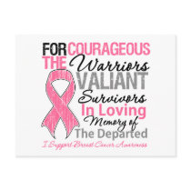 Tribute Support Breast Cancer Post Card
