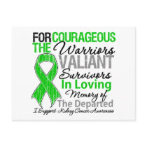Tribute Support Kidney Cancer Awareness Post Card