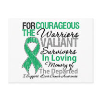Tribute Support Liver Cancer Awareness Post Cards