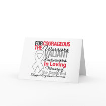 Tribute Support Lung Cancer Awareness Greeting Cards