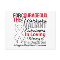 Tribute Support Lung Cancer Awareness Postcards