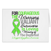 Tribute Support Lymphoma Awareness Greeting Cards