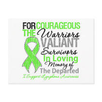 Tribute Support Lymphoma Awareness Postcards