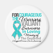 Tribute Support Ovarian Cancer Awareness Refrigerator Magnet