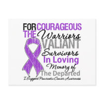 Tribute Support Pancreatic Cancer Awareness Post Cards