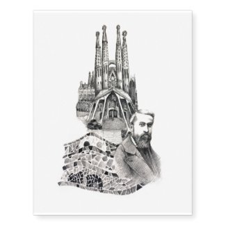 Tribute to Gaudi. Temporary Tattoos