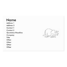 Triceratops Business Card Templates