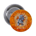 Triceratops button-orange