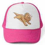 Triceratops cartoon trucker hat