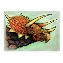 Triceratops Postcard