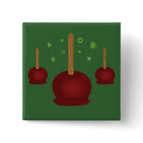 Trick or Treat Candy Apples Pinback Button