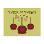 Trick or Treat Candy Apples postcards