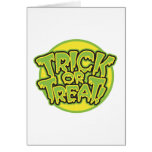 trick or treat design greeting card