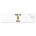 Trick Or Treat (Frankenstein Mask) bumper stickers