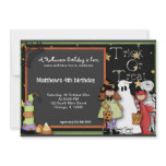Trick or Treat Halloween Birthday invitations