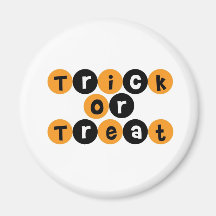 Trick or Treat Halloween Fun Fridge Magnet