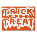 Trick or Treat - Happy Halloween card
