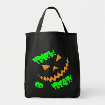 Trick or Treat Jacko #3 Tote Bags