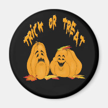 Trick-or-Treat Magnet (Black Background)