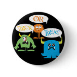 Trick or Treat Monster Button
