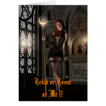Trick or Treat or Me Card
