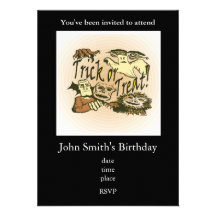 Trick or Treat Personalized Invite