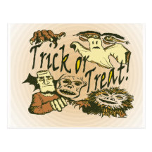 Trick or Treat Postcard
