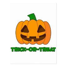 Trick-or-Treat Pumpkin Postcard