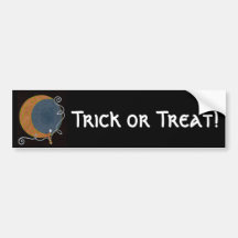 Trick or Treat! sticker Bumper Sticker
