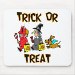 Trick Or Treat (Trick-Or-Treaters With Dog) Mouse Mat