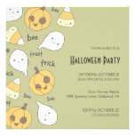 Trick Treat Boo! | Halloween Party Invitations